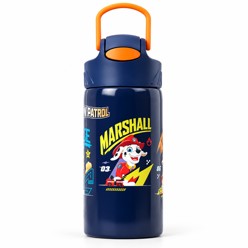 Licensed Paw Patrol Marshall Insulated Sipper Water Bottle for Kids | 400 ml | Stylish & Portable Bottle