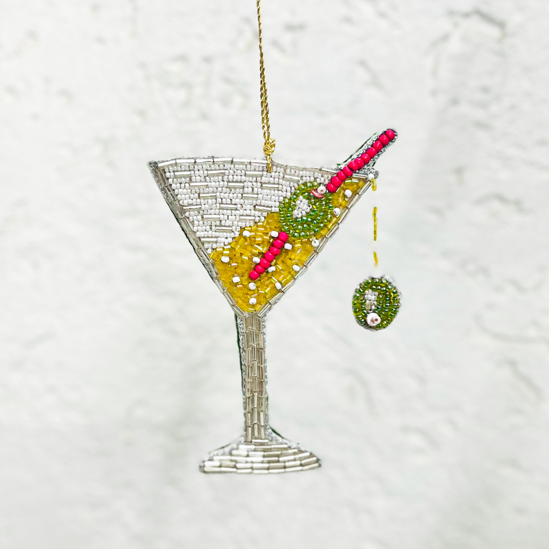 Martini Christmas Ornament