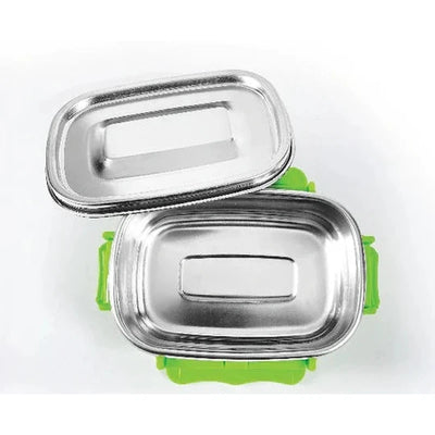 Small Stainless Steel Leakproof & Airtight Veg Box with Silicon Ring(180ml)