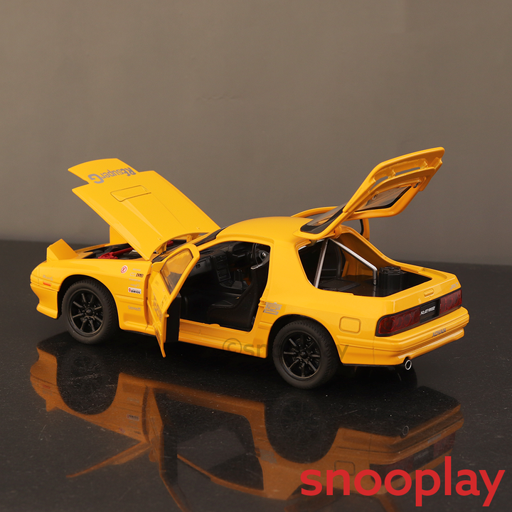 Resembling Mazda Diecast Pullback Car with Light and Sound | 1:24 Scale (3 Years till Grown Ups)