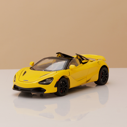 Resembling McLaren 720S Diecast Car | Pullback, Light & Sound | 1:24 Scale (3 Years till Grown Ups)
