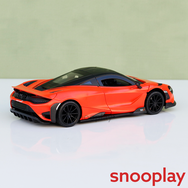 Metal Speed Zone Original McLaren 765 LT Licensed Diecast Car with Openable Doors | 1:24 Scale (14 Years till Grown Ups)