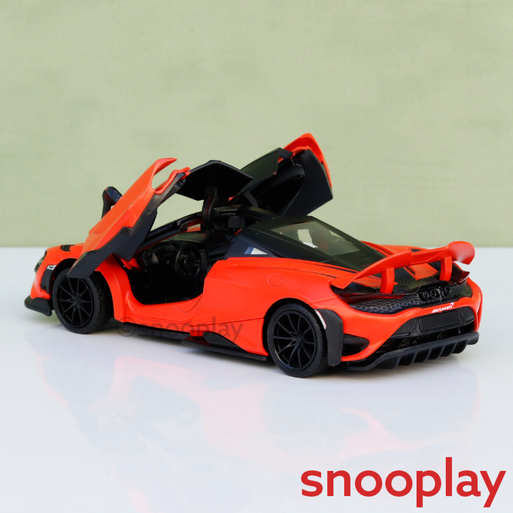 Metal Speed Zone Original McLaren 765 LT Licensed Diecast Car with Openable Doors | 1:24 Scale (14 Years till Grown Ups)