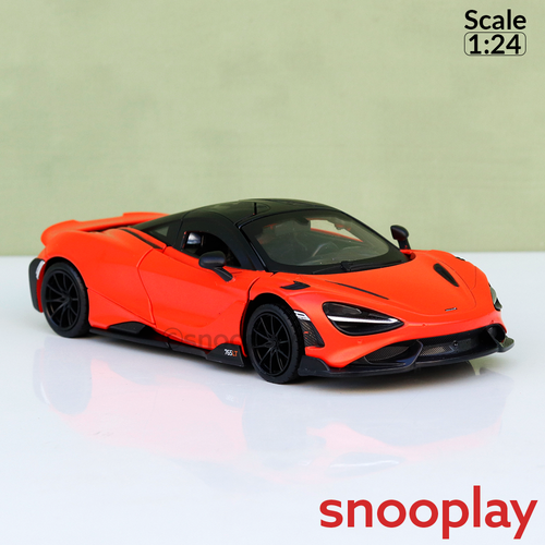 Metal Speed Zone Original McLaren 765 LT Licensed Diecast Car with Openable Doors | 1:24 Scale (14 Years till Grown Ups)