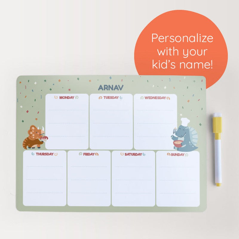 Personalised Magnetic Meal Planner (COD Not Available)