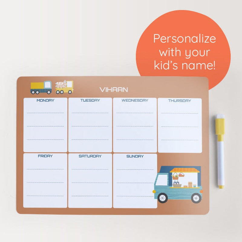 Personalised Magnetic Meal Planner (COD Not Available)