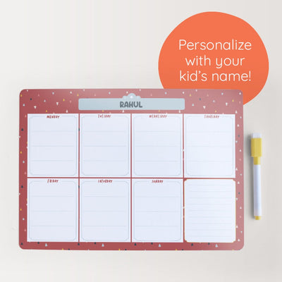 Personalised Magnetic Meal Planner (COD Not Available)