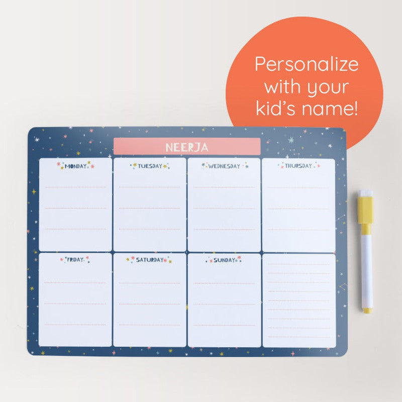 Personalised Magnetic Meal Planner (COD Not Available)