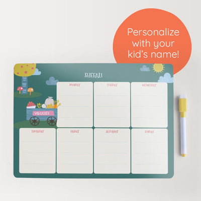 Personalised Magnetic Meal Planner (COD Not Available)