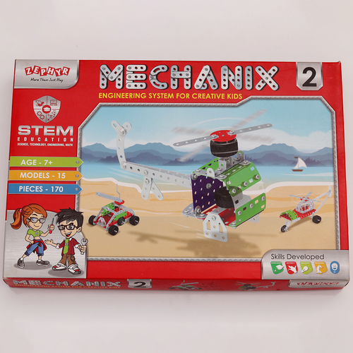 Zephyr Mechanix Plane-2 | 15 Models | 170 Pieces (7-15 Years)