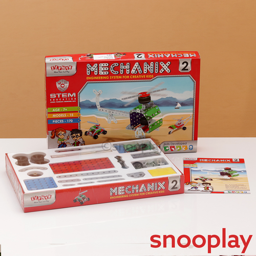 Zephyr Mechanix Plane-2 | 15 Models | 170 Pieces (7-15 Years)