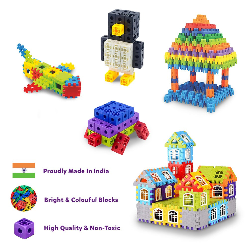 3-in-1 Building Blocks - Education & Learning Blocks (125+ pcs)