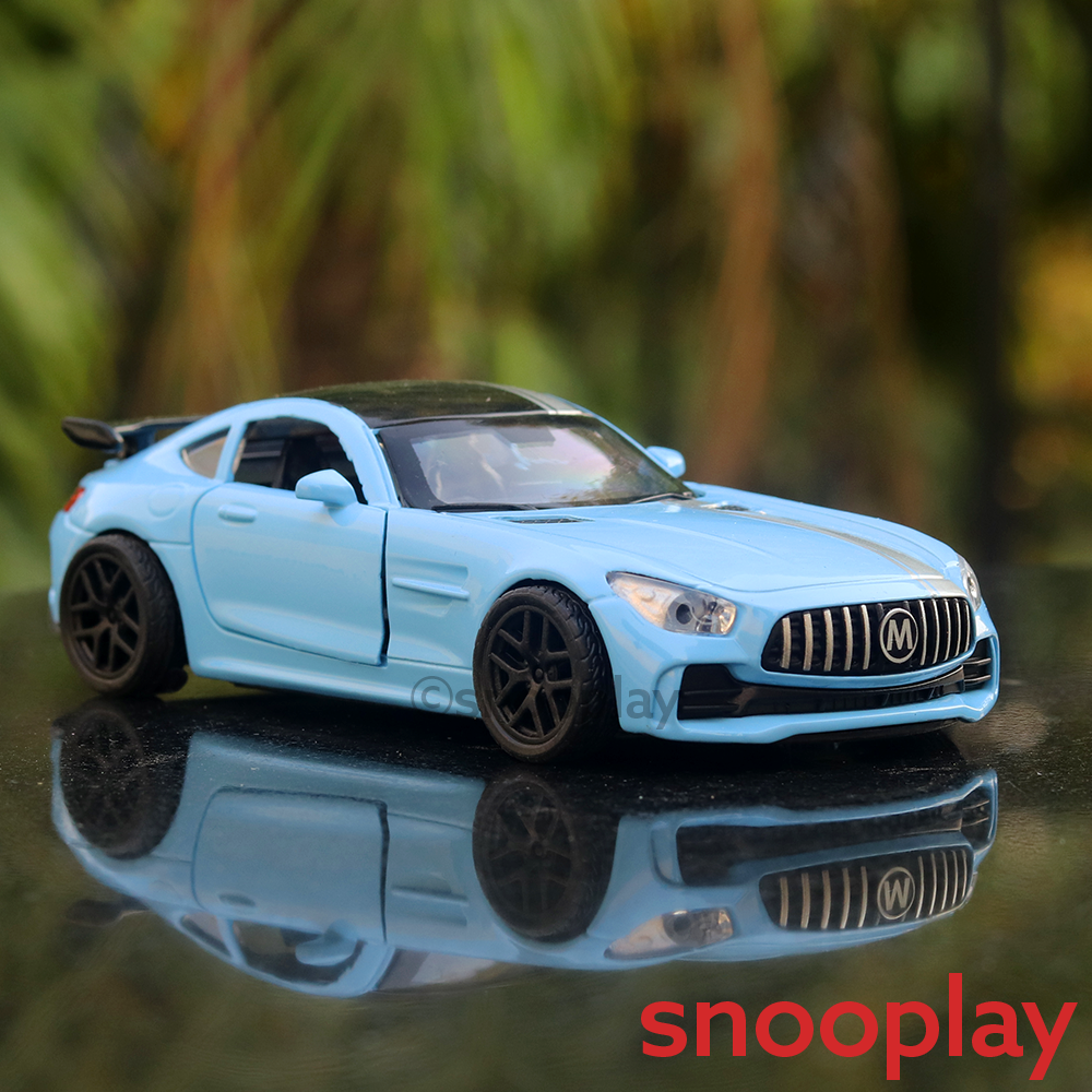 Diecast Mercedes AMG GT (3261) with strips Car (1981 Model) - (Assorted Colors)