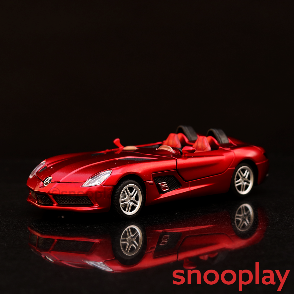 Diecast Resembling Mercedes Benz SLR (1:32 Scale) Pull Back Car with Light and Sound (Assorted Colour)