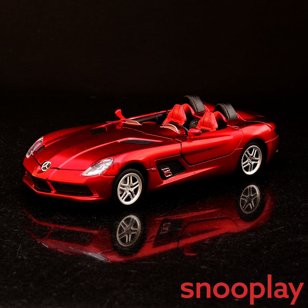 Diecast Resembling Mercedes Benz SLR (1:32 Scale) Pull Back Car with Light and Sound (Assorted Colour)