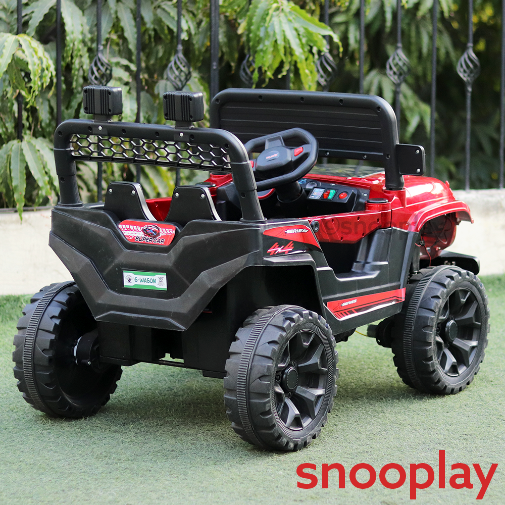 Parental & Self Control | Battery G-Wagon Ride-On | Bluetooth Connectivity, USB, Music, Light, AUX, Honk (1.5-8 Years)