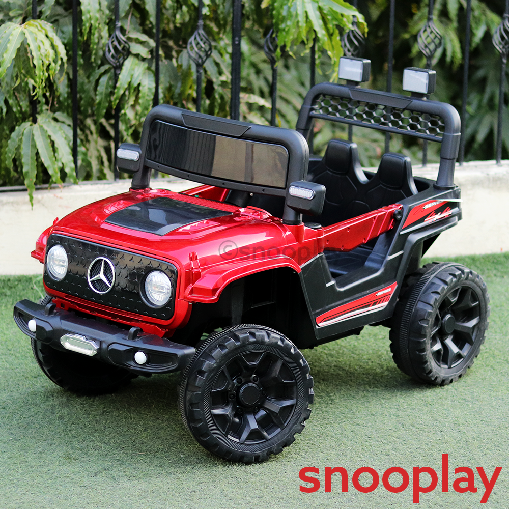 Parental & Self Control | Battery G-Wagon Ride-On | Bluetooth Connectivity, USB, Music, Light, AUX, Honk (1.5-8 Years)