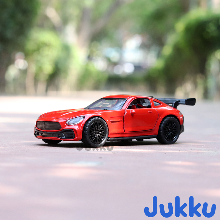Jukku Resembling Mercedes Benz GT Diecast Car - Pullback, Openable Doors | 1:36 Scale (3 Years till Grown Ups)