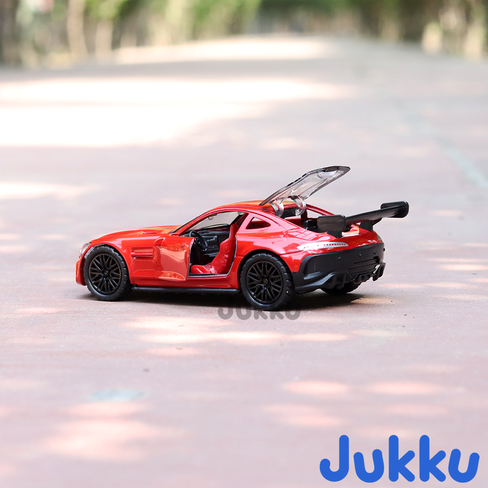 Jukku Resembling Mercedes Benz GT Diecast Car - Pullback, Openable Doors | 1:36 Scale (3 Years till Grown Ups)