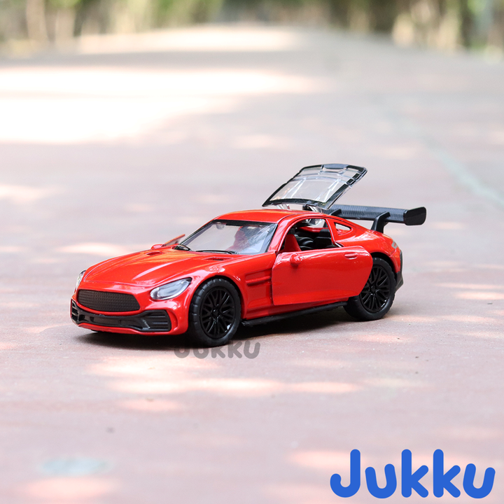 Jukku Resembling Mercedes Benz GT Diecast Car - Pullback, Openable Doors | 1:36 Scale (3 Years till Grown Ups)