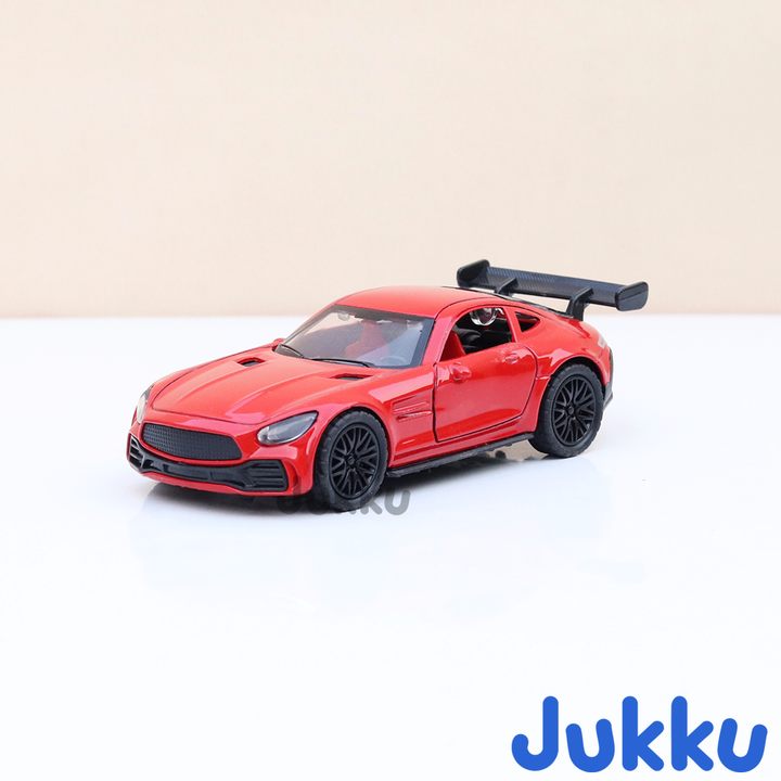 Jukku Resembling Mercedes Benz GT Diecast Car - Pullback, Openable Doors | 1:36 Scale (3 Years till Grown Ups)