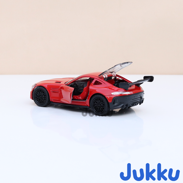 Jukku Resembling Mercedes Benz GT Diecast Car - Pullback, Openable Doors | 1:36 Scale (3 Years till Grown Ups)