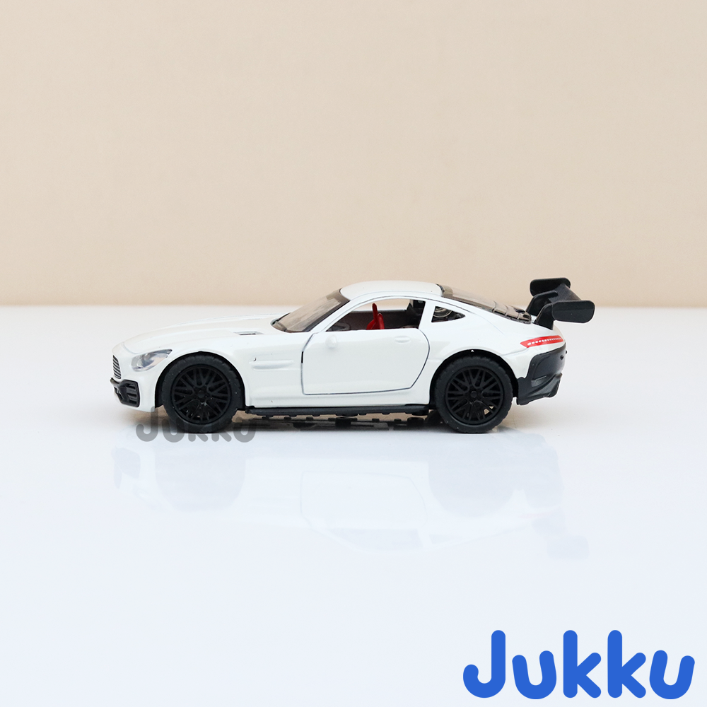 Jukku Resembling Mercedes Benz GT Diecast Car - Pullback, Openable Doors | 1:36 Scale (3 Years till Grown Ups)