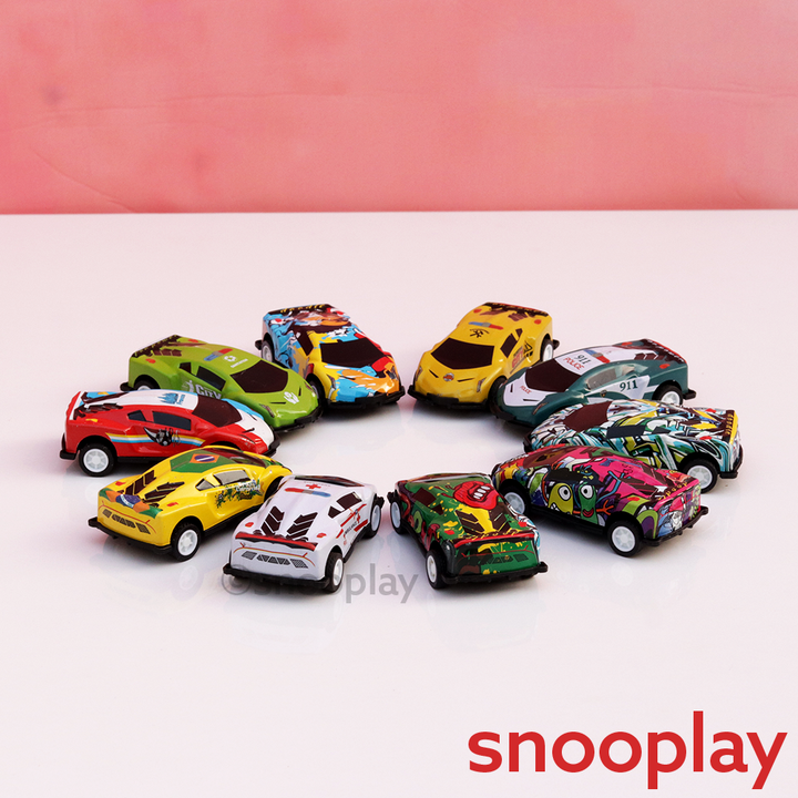 Mini Cartoon Car Set (Set of 10 Cars)