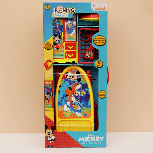 Kriiddaank 8 Pieces Original Disney Mickey Mouse Realistic Ironing Playset (3-7 Years)