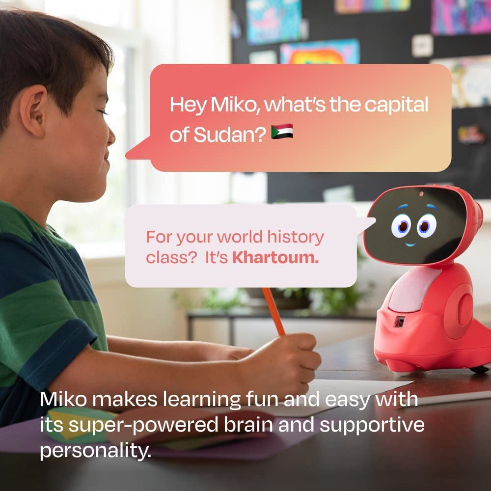 Original Miko 3: AI-Powered Smart Robot for Kids | STEM Learning & Educational Robot | Interactive Robot - COD Not Available