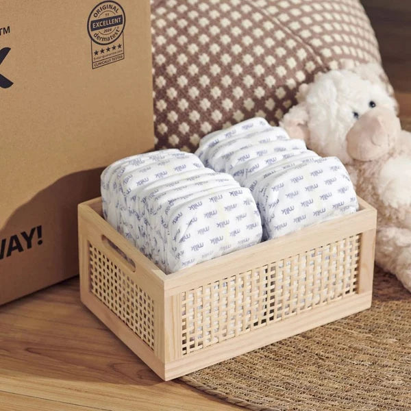Milk (Size S) Baby Diaper Flexi Tape | 48 Pieces | 4–8 kg