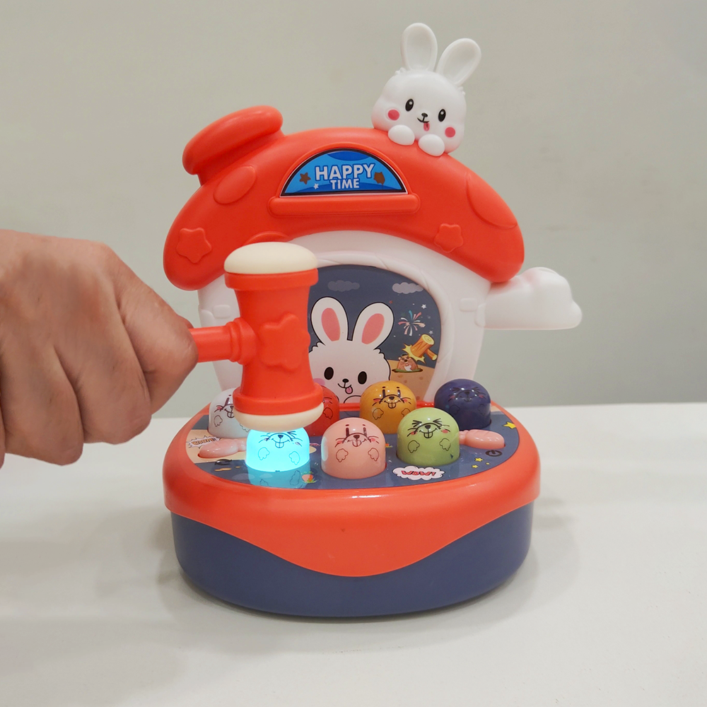 Mini Whack-a-mole Hamster Musical Action Game with 6 modes and Lights & Sounds (Assorted Designs)