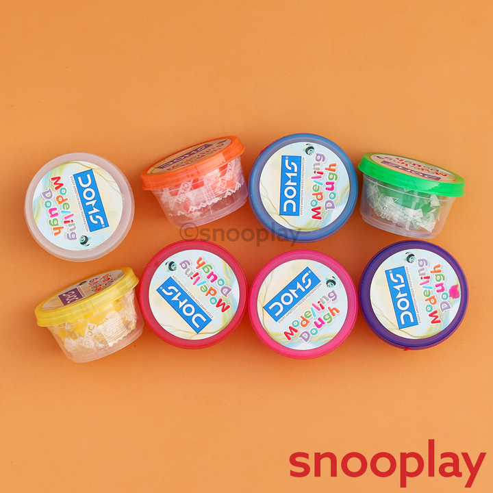 Modelling Clay Sets | 1 Set = 8 Colorful Clays, 1 Roller, 6 Stencils, 1 Spatula (3-8 Years)