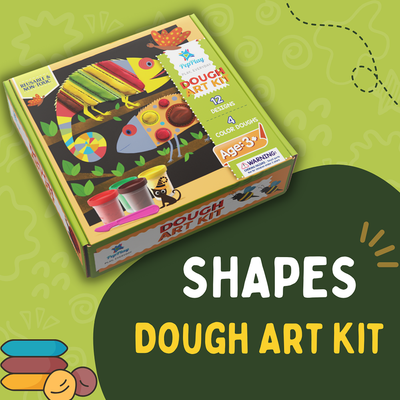 Dough Art Kit (12 Designs with 4 Colour Doughs)