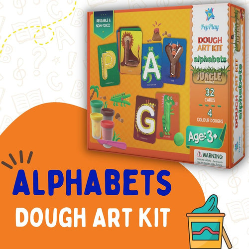 Dough Art Kit - Alphabets Jungle Theme (3-8 Years)