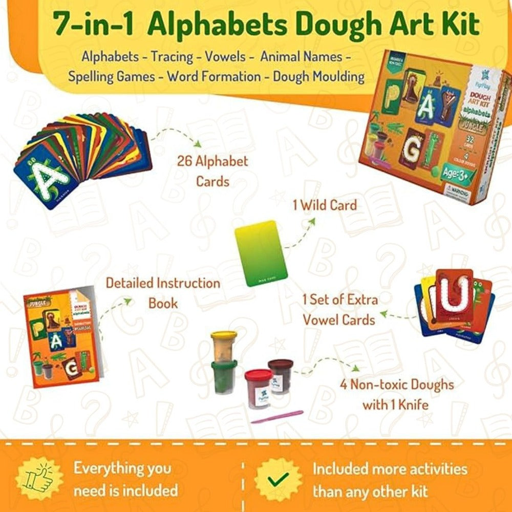 Dough Art Kit - Alphabets Jungle Theme