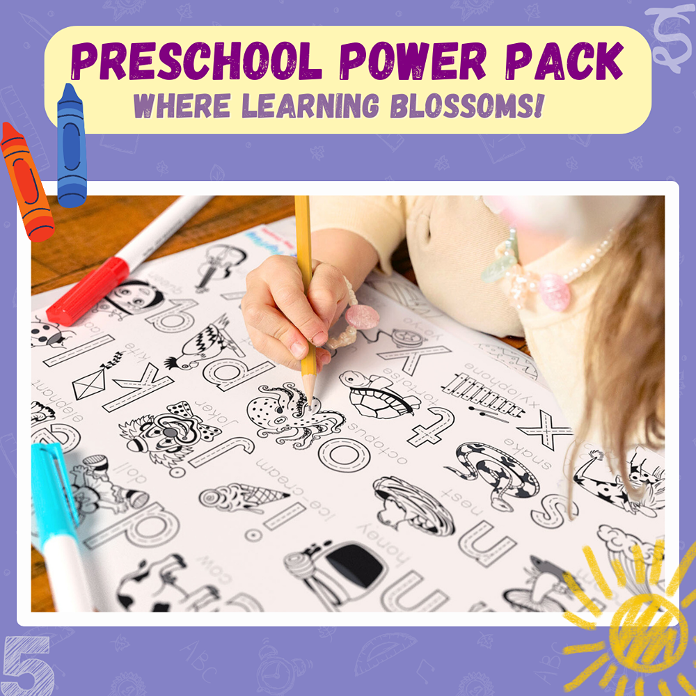 Doodle Placemats – My First Educational Set (DIY Drawing Kit)