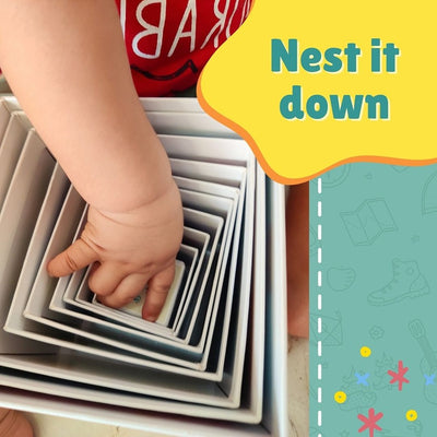 Stacking and Nesting Cubes (Educational  Brain Activity Toy)