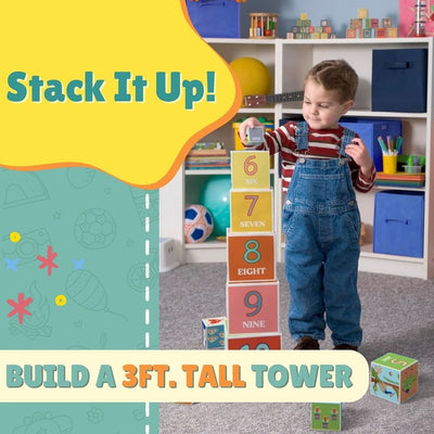 Stacking and Nesting Cubes (Educational  Brain Activity Toy)