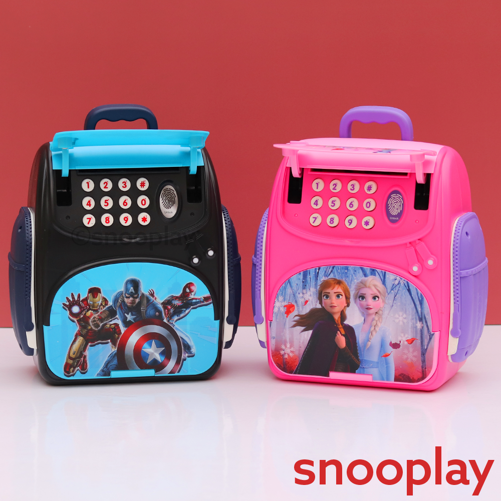 Buy ATM Money Machine School Bag with Finger Print Sensor