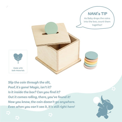 Montessori Wooden Coinbox