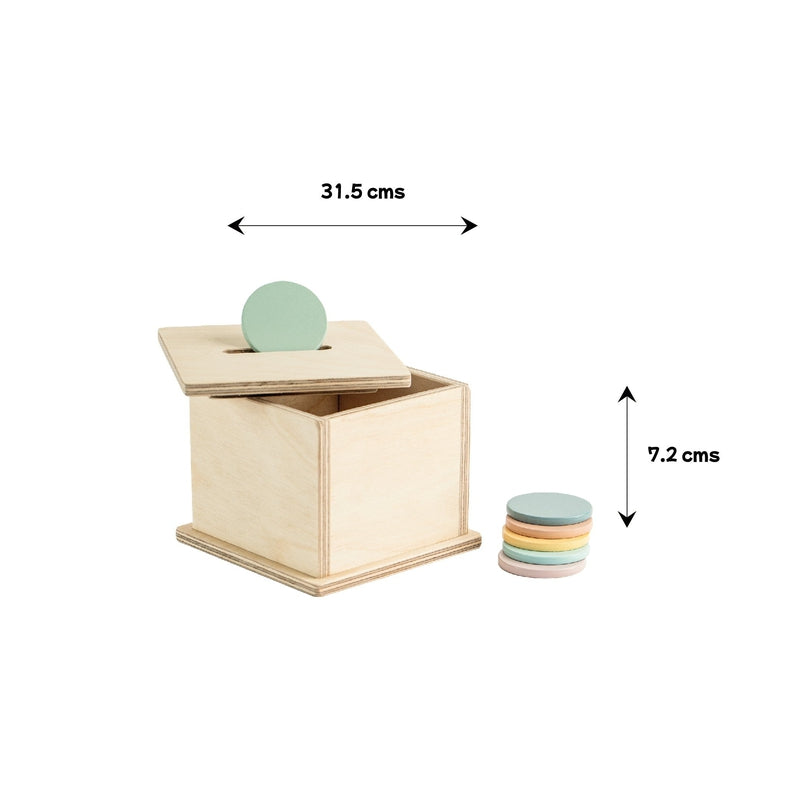 Montessori Wooden Coinbox