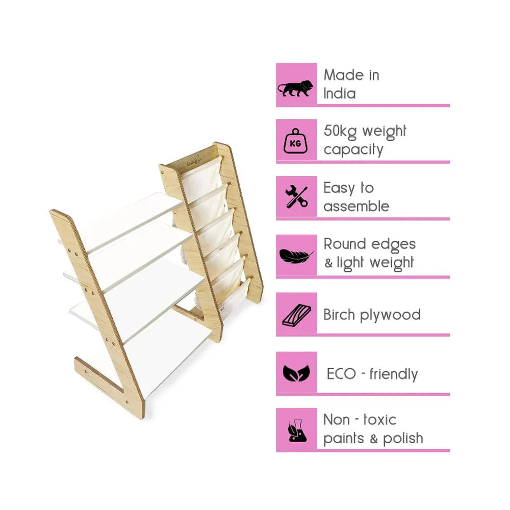 Woodbee Toys Multi Purpose Book Shelf (3-12 Years)