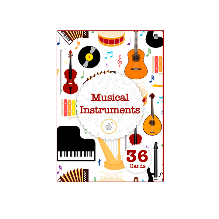 Musical Instruments Flash Cards for Toddlers/Kids