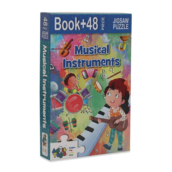 Musical Instruments - Jigsaw Puzzle (48 Piece + Educational Fun Fact Book Inside)