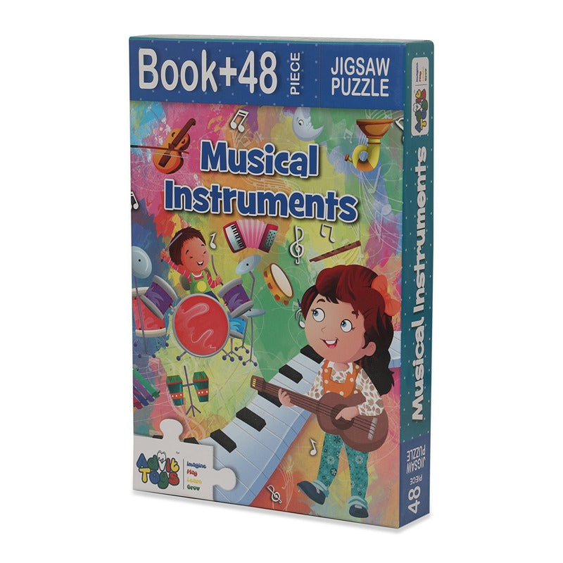 Musical Instruments - Jigsaw Puzzle (48 Piece + Educational Fun Fact Book Inside)