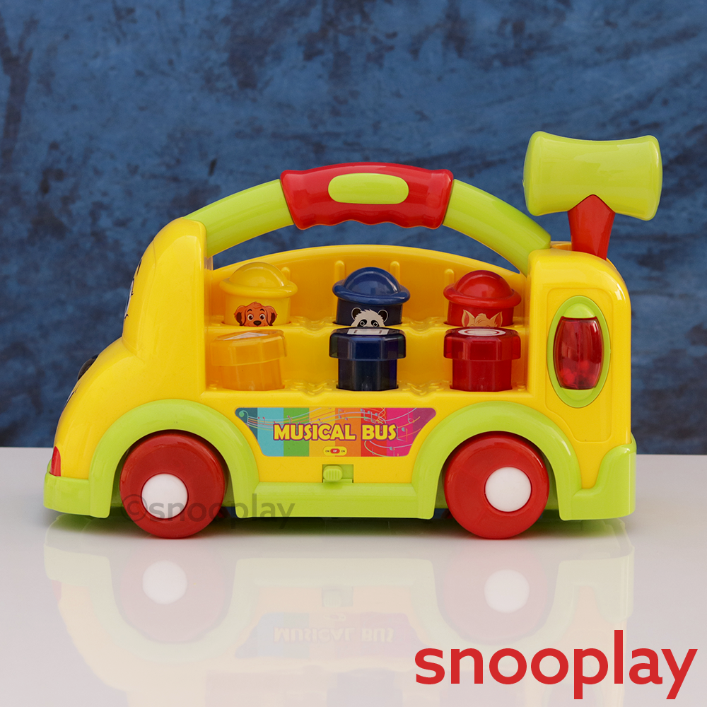 Musical Bus Toy for Learning Counting, Shapes & Colours (12 Months-2 Years)