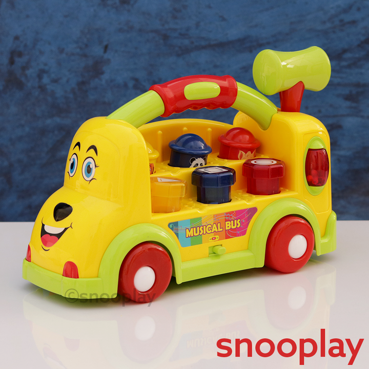 Musical Bus Toy for Learning Counting, Shapes & Colours (12 Months-2 Years)
