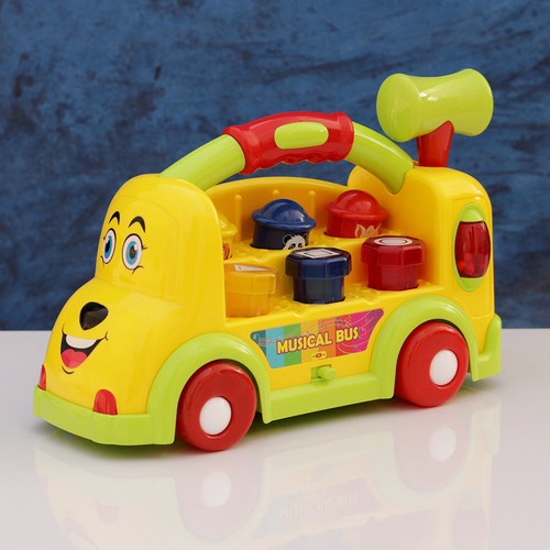Musical Bus Toy for Learning Counting, Shapes & Colours (12 Months-2 Years)