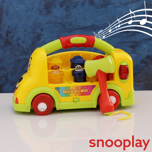 Musical Bus Toy for Learning Counting, Shapes & Colours (12 Months-2 Years)